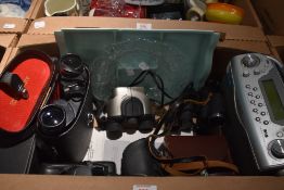 A Poole Pottery sectional serving tray, a Pukeberg Sweden melting ice glass bowl, three pairs of