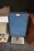 A vintage SRI microfiche reader, used to project and magnify images stored in micro-form such as
