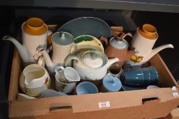 A collection of assorted part tea services including a small selection of Poole Pottery comprising