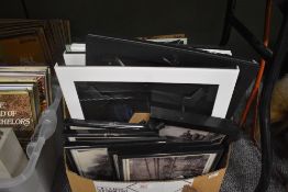 Five LP interchangeable display frames sold along with five black clip picture frames etc.
