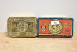 Queen Victoria Boer War gift chocolate box 1900, as sent to troops serving in South Africa during