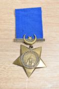A Khedive's Star dated for Egypt 1882 and engraved on the rear 12244. GUNR. W. LOUTH.. 1:2 R:A 1882.