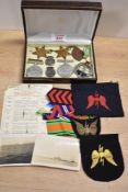 An unattributed World War Two group of four medals and one clasp, 1939/45, Atlantic stars, Defence