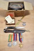 Gas Mask Respirator dated 1937 in damaged box, a Cub Scouts style knife stamped FAGAN on 10cm blade,