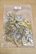 British Military Infantry cap and/or collar badges comprising samples to North Stafford, East