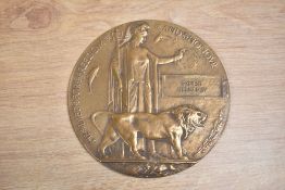 A World War One Memorial Plaque named for ERNEST HENSHAW. Three possible matches being: Ernest
