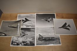 Six English Electric Aircraft Division photographs of the Lightning aircraft, with RAF roundels