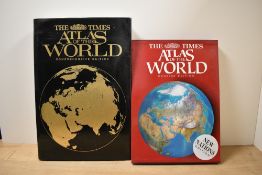 A large Atlas of the World Concise Edition book, sold together with another large Atlas of the World