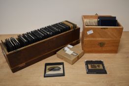 A selection of vintage projector slides.