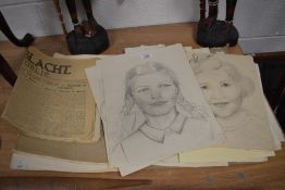 An early 20th century Daily Mail Edition in Braille, dated 1910, sold together with various pencil