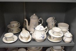 A selection of Villeroy and Bosch Old Luxembourg patterned tea and coffee ware, to include tea and