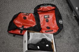 A pair of Sterling safety work boots in UK size 10, sold together with a pair of MSX waterproof