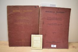 A pair of Biological drawing books by Maud Jepson M.Sc, sold together with a miniature 19th