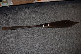 A 19th century hard wood Fijien canoe paddle, L146