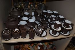 A Hornsea Pottery 'Contrast' part dinner/tea service comprising fifty five pieces approximately.