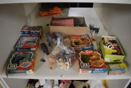 Britains Zoo, 4381 Rock Pit x2, 4380 Artic Pool, 4382 Tropical Pool, all part boxed, 4370 Zoo