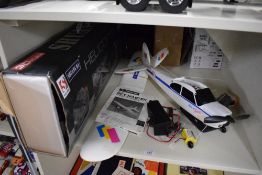 Two Radio Controlled Air Crafts, Shuang Ma Helicopter in original box and a plastic and