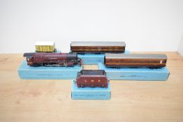 Hornby Dublo, EDL12 & D2 4-6-2 LMS Duchess of Atholl Loco & Tender 6231 in burgundy livery, two