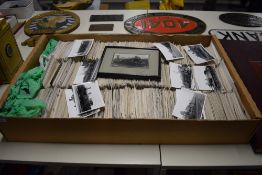 Railway Related Post Card Sized Prints, mainly LMS, all black and white, approx 4000, all printed