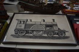 An Engraving by John Swain, Compound Express Locomotive North Eastern Railway, Mr T.W. Worsdell M.