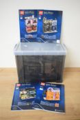 A Lego 75978 Set, Harry Potter Wizarding World, Diagon Alley, been made up and in plastic container,