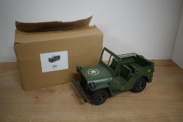 A Lesser & Pavey Ltd modern tin plate model, LP49679 US Military Jeep, boxed