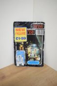 A Star Wars Return of the Jedi Carded Figure, Artoo-Deetoo (R2-D2) with Pop-Up Lightsabre, in