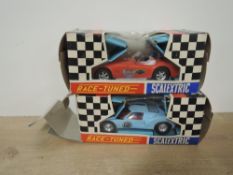 Scalextric, C77 Ford GT and C78 A C Cobra Sports Cars, both in original boxes, Mercedes Car, Aston