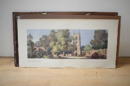 A Carriage Coloured Print, after L.R.Squirrell R.W.S., R.E, Ufford, near Melton, Suffolk, 51cm x