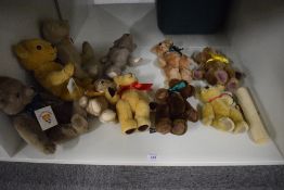 Modern Teddy Bears, Canterbury Bears Edward Nut Bear and another unnamed, Nisbet Bear 30cm, Boyd