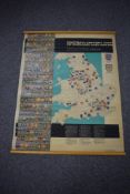 A John Bartholomew & Son Football History Map of England & Wales, approved by the Football