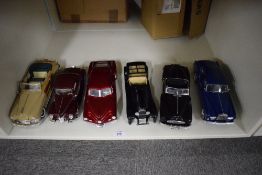 Six 1:18 scale Die-casts, Town and Country 1998 Motor City Classics 1948 Chrysler, ERTL 1940 Ford
