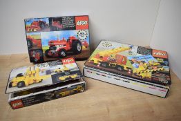 Three Lego Technical Part Sets, 850, 851 and 855, all sets appear mainly complete but have all
