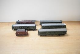 A playworn Hornby Dublo 00 gauge two rail LMS 4-6-2 Duchess of Atholl Loco & Tender 6231 along