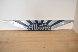 A Vintage Albion sign
