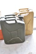 Two Jerry cans