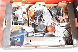 Two boxes of Morris Minor parts