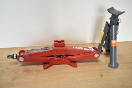 A Jack and Axle stand
