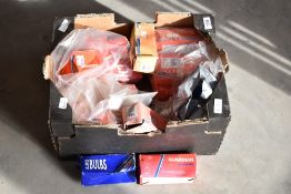 A box of vintage auto bulbs