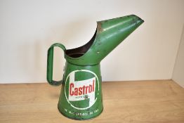 A Castrol oil can