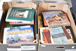 Two boxes of Vintage tractor volumes