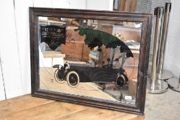 A vintage Cottin & Desgouttes deco advertising mirror