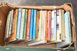 A box of vintage workshop manuals mainly Hayes