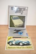 A Volume Aston Martin and Lagonda by Chris Harvey and a leaflet Aston Marin DBR1