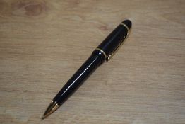 A Waterman Phileas ballpoint pen in Black Laque