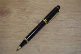A Waterman Le Mans 100 ballpoint pen in black