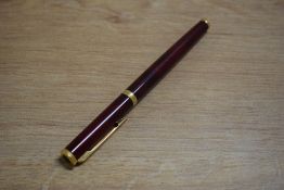 A Waterman Preface rollerball pen in Red Laque