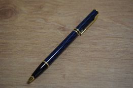 A Waterman Laureat ballpoint pen in Blue Laque