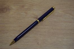 A Waterman Gentleman propelling pencil in blue laque