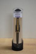 A boxed Waterman Carene ballpoint pen in Sea Green Laque